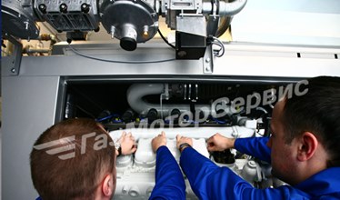 Service stage 3000 on the Sokratherm GG237 gas gensets